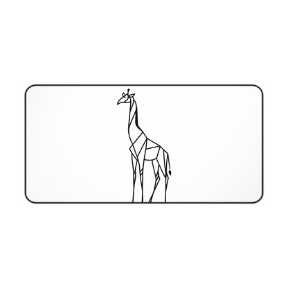 "Geometric Giraffe" - Desk Mat