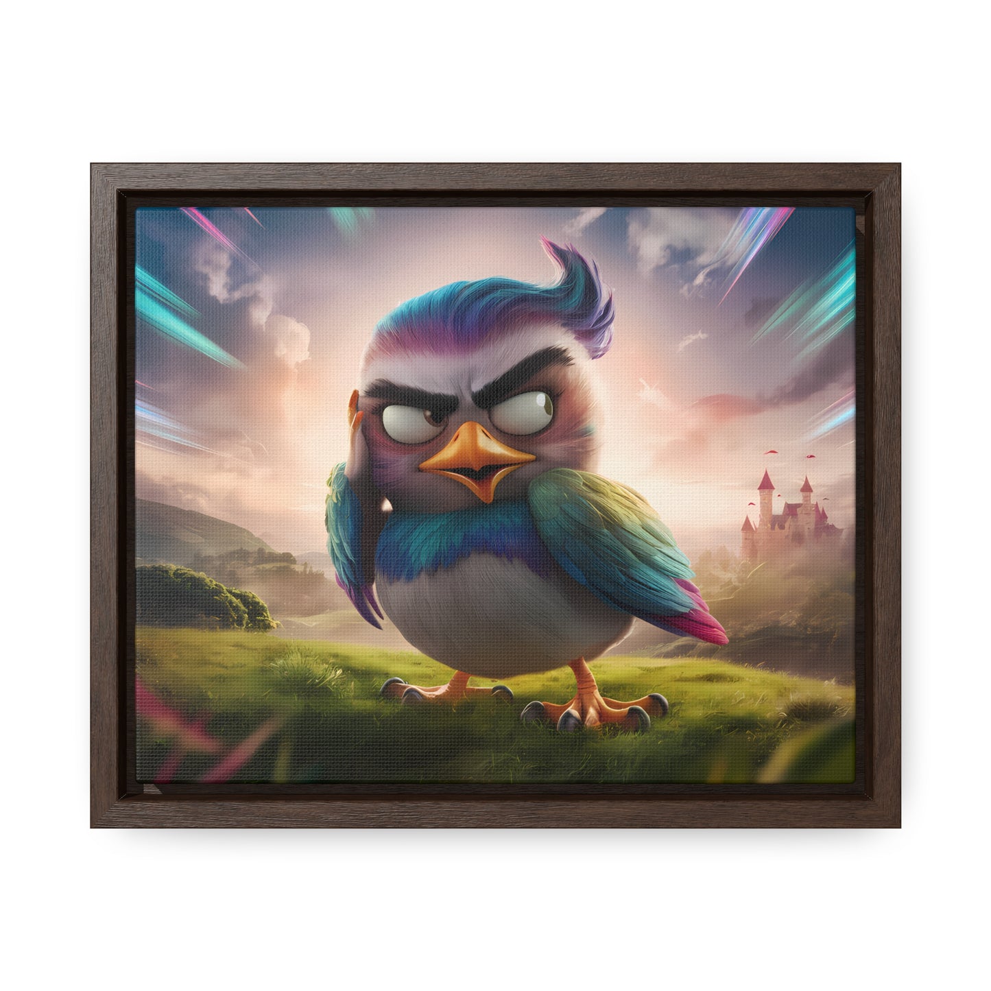 Feathered Fury: The Guardian of the Sky - Gallery Canvas Wraps, Horizontal Frame