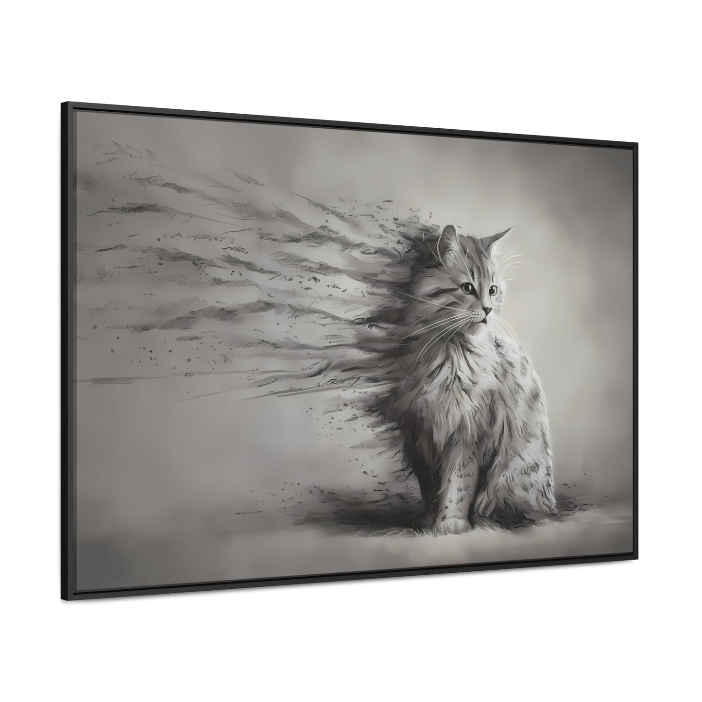 Ephemeral Whiskers - Gallery Canvas Wraps, Horizontal Frame