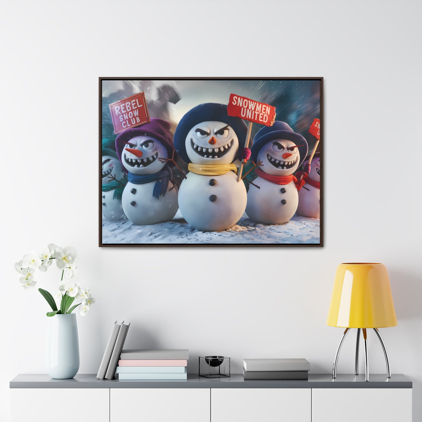 Frosty Revolt - Gallery Canvas Wraps, Horizontal Frame