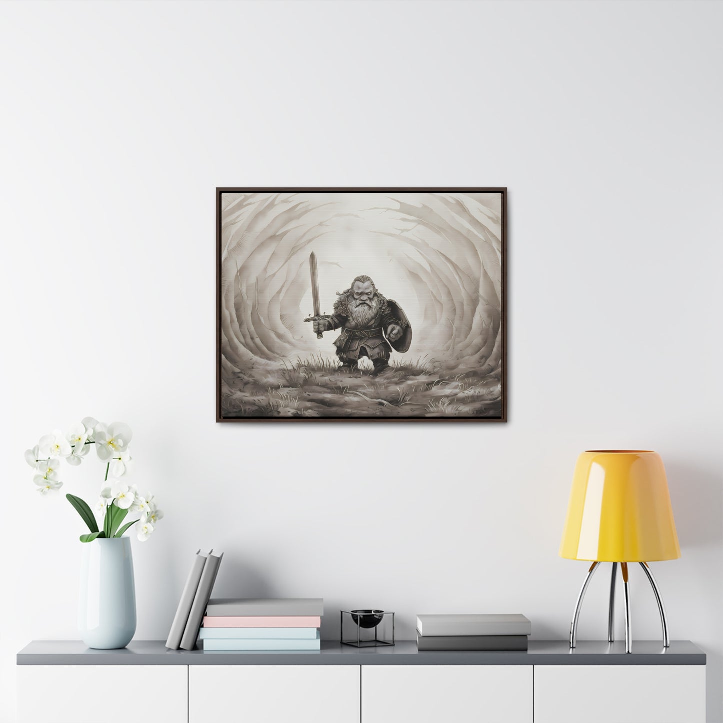 Defender of the Hollowed Path - Gallery Canvas Wraps, Horizontal Frame