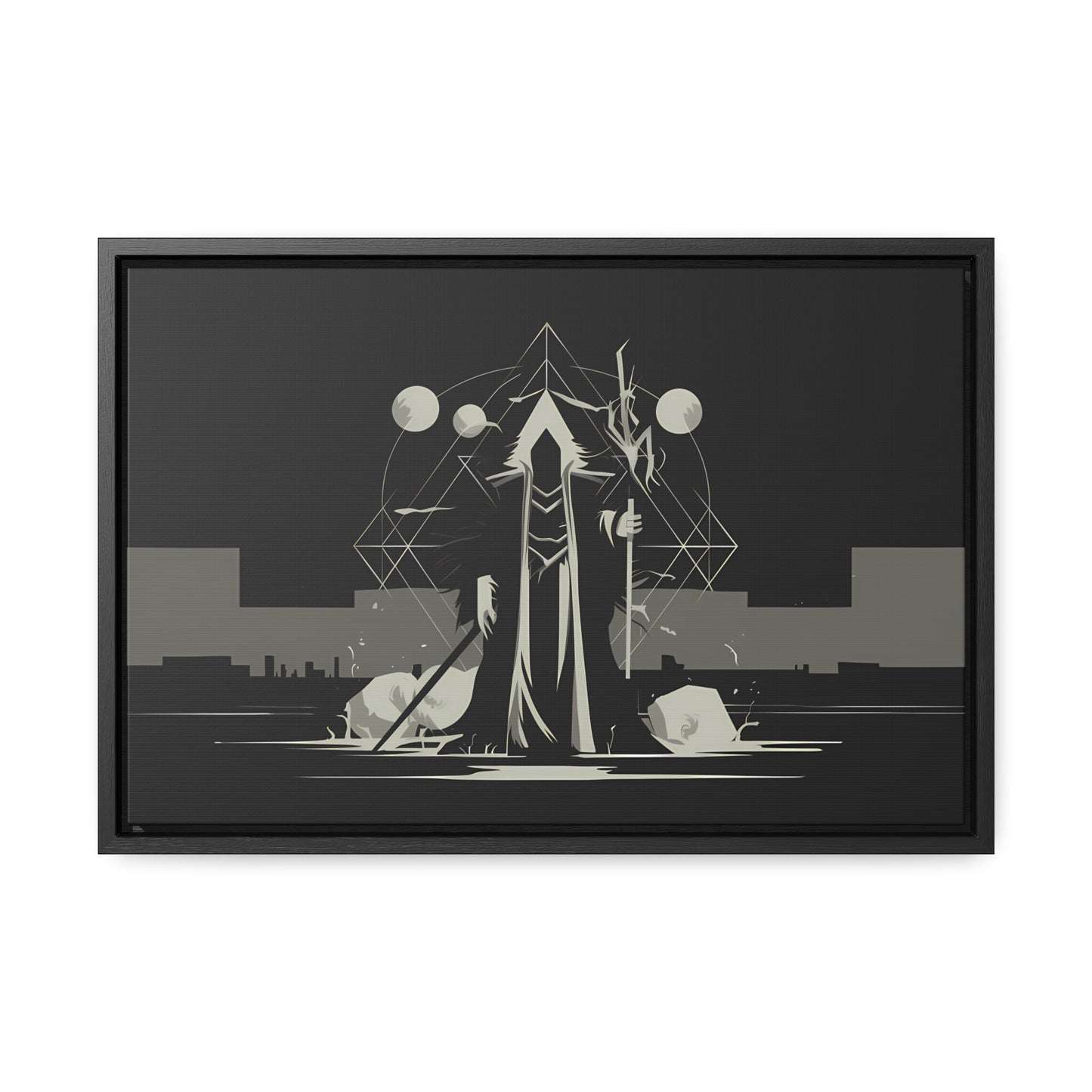 The Arcane Guardian of the Shadows - Gallery Canvas Wraps, Horizontal Frame