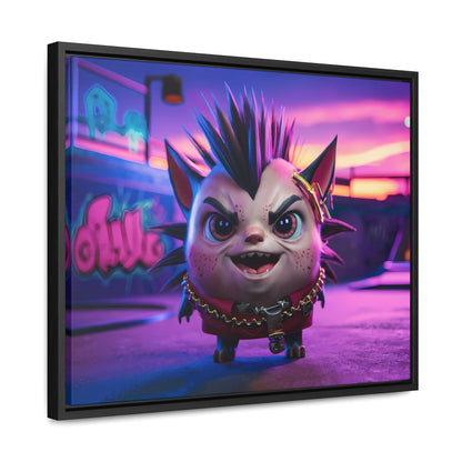 Punk Paws Unleashed - Gallery Canvas Wraps, Horizontal Frame