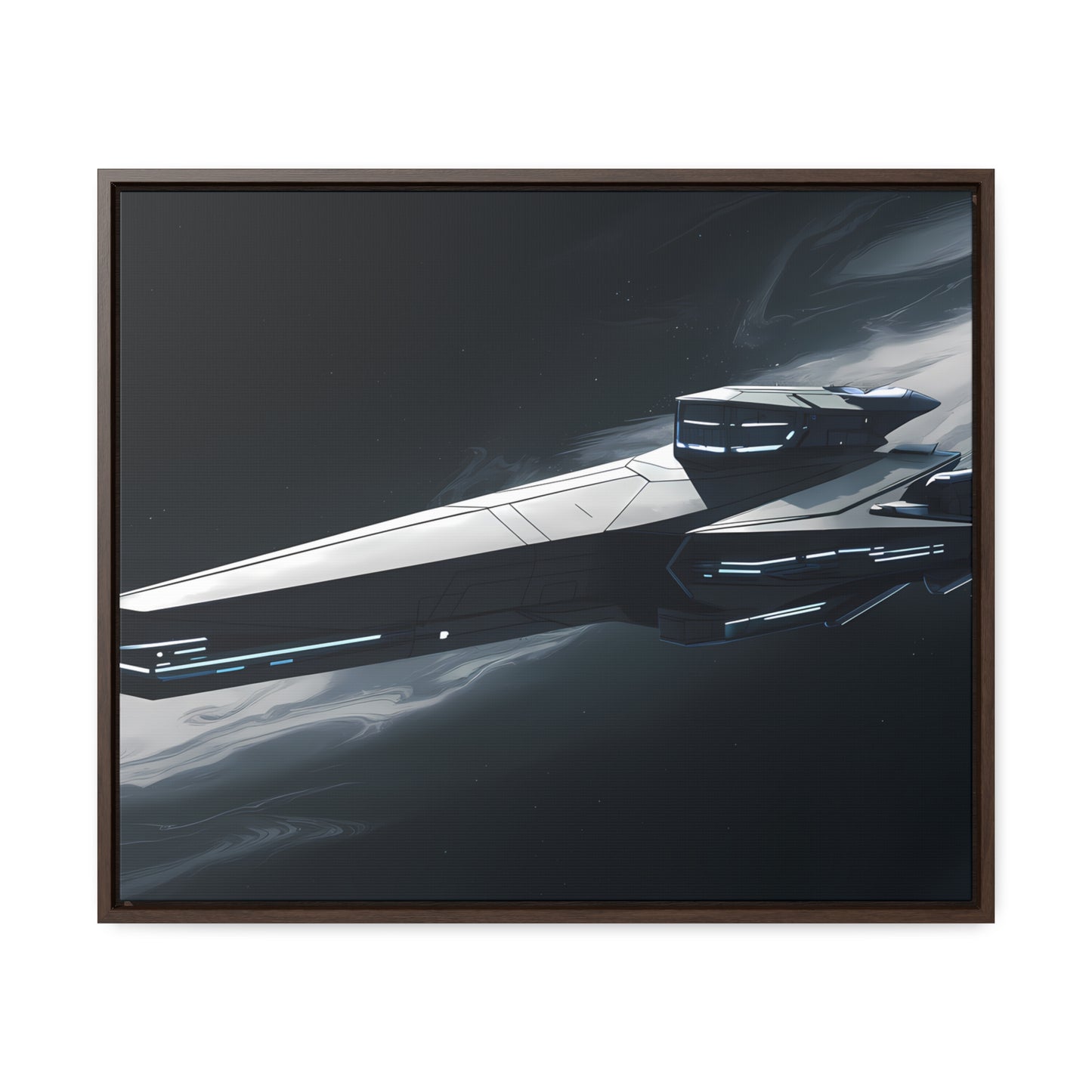 Starship of the Void - Gallery Canvas Wraps, Horizontal Frame