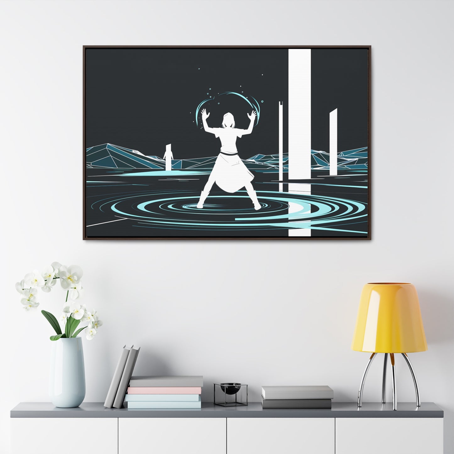 Resonance of the Void - Gallery Canvas Wraps, Horizontal Frame