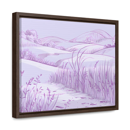 Whispers of the Lavender Hills - Gallery Canvas Wraps, Horizontal Frame