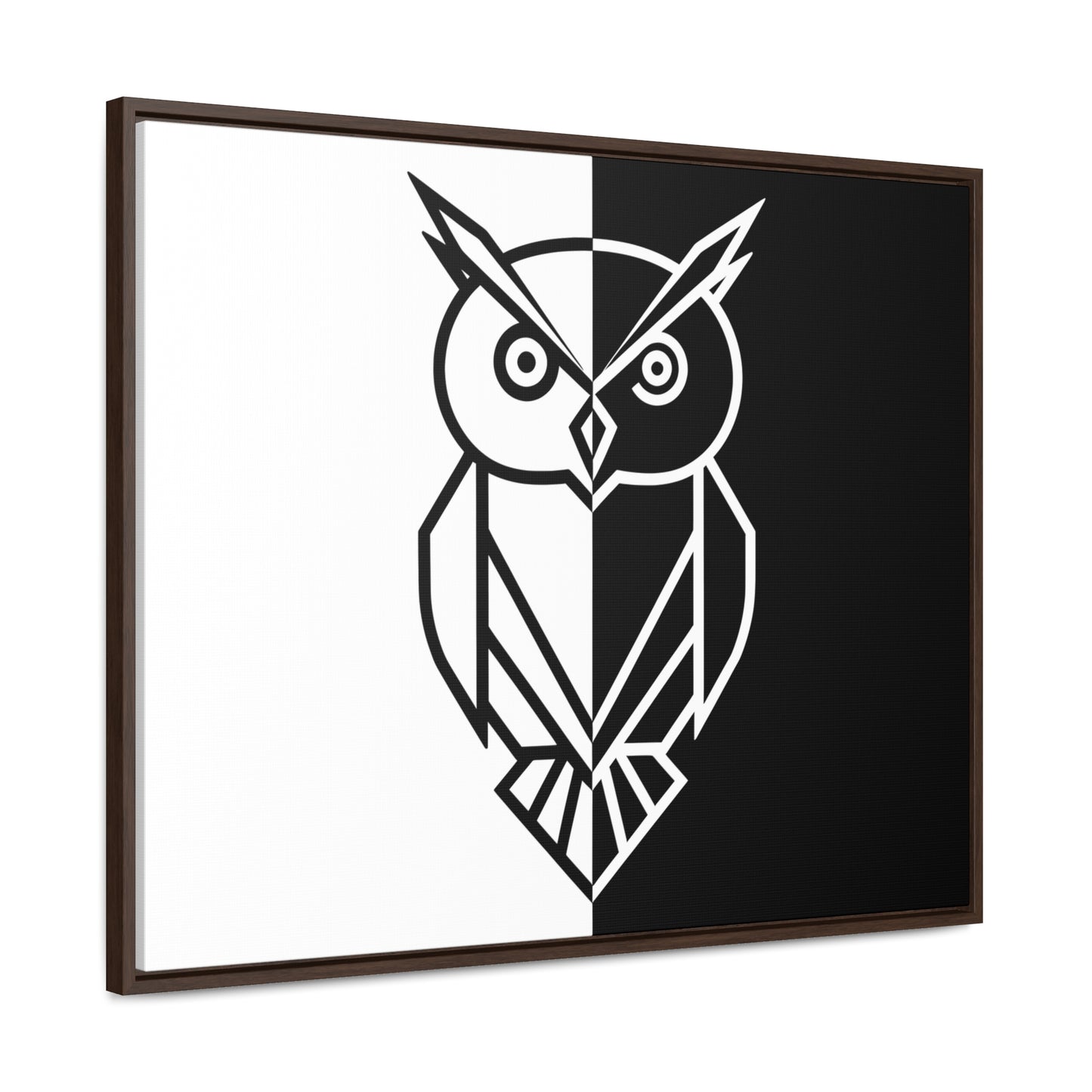 Duality of the Owl - Gallery Canvas Wraps, Horizontal Frame