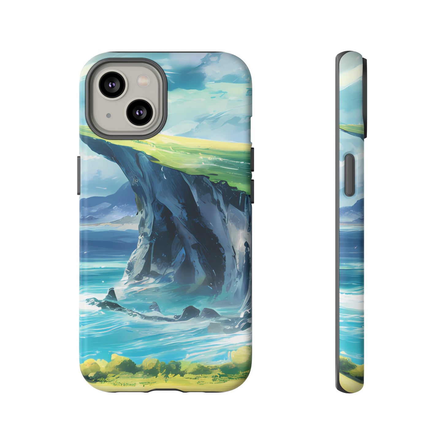 Anime Cliff by the Sea - Smartphone Tough Cases