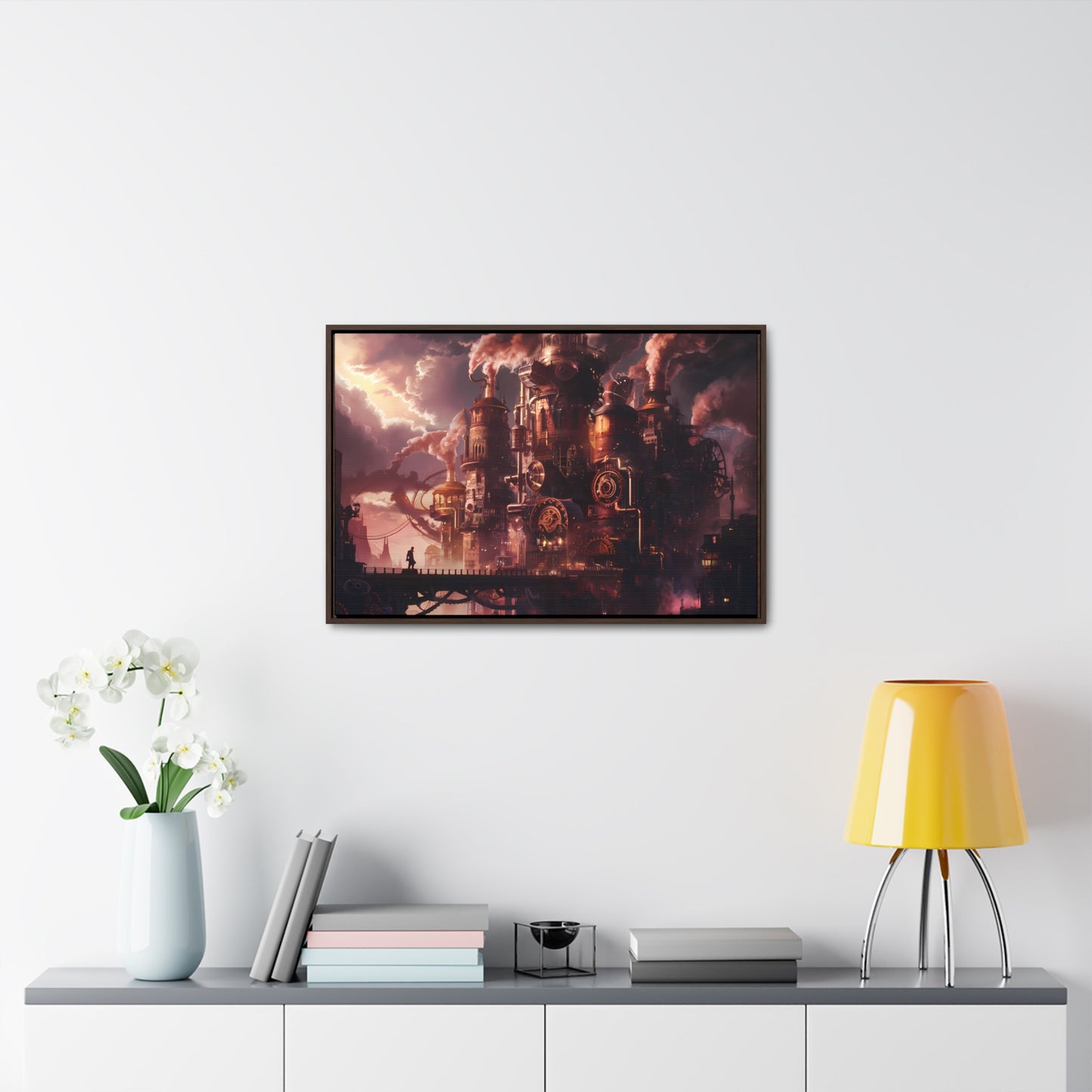 Industrial Twilight - Gallery Canvas Wraps, Horizontal Frame