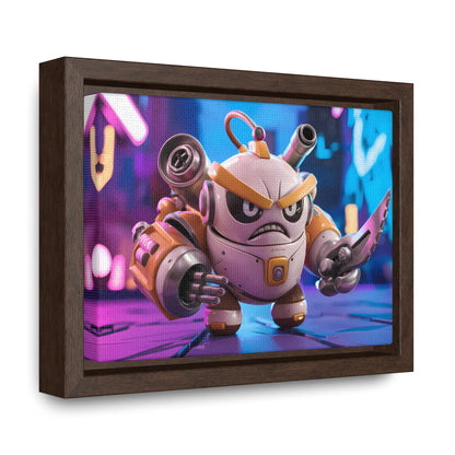 Battle-Ready Robo Warrior - Gallery Canvas Wraps, Horizontal Frame