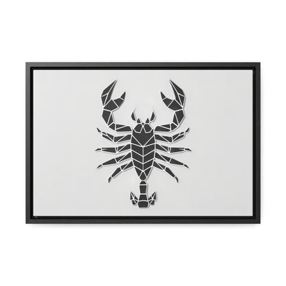 Geometric Scorpion Icon - Gallery Canvas Wraps, Horizontal Frame