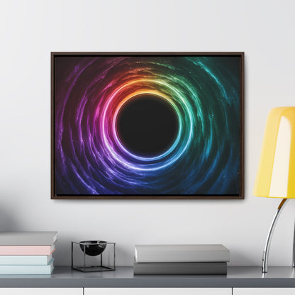 Cosmic Vortex of Light - Gallery Canvas Wraps, Horizontal Frame