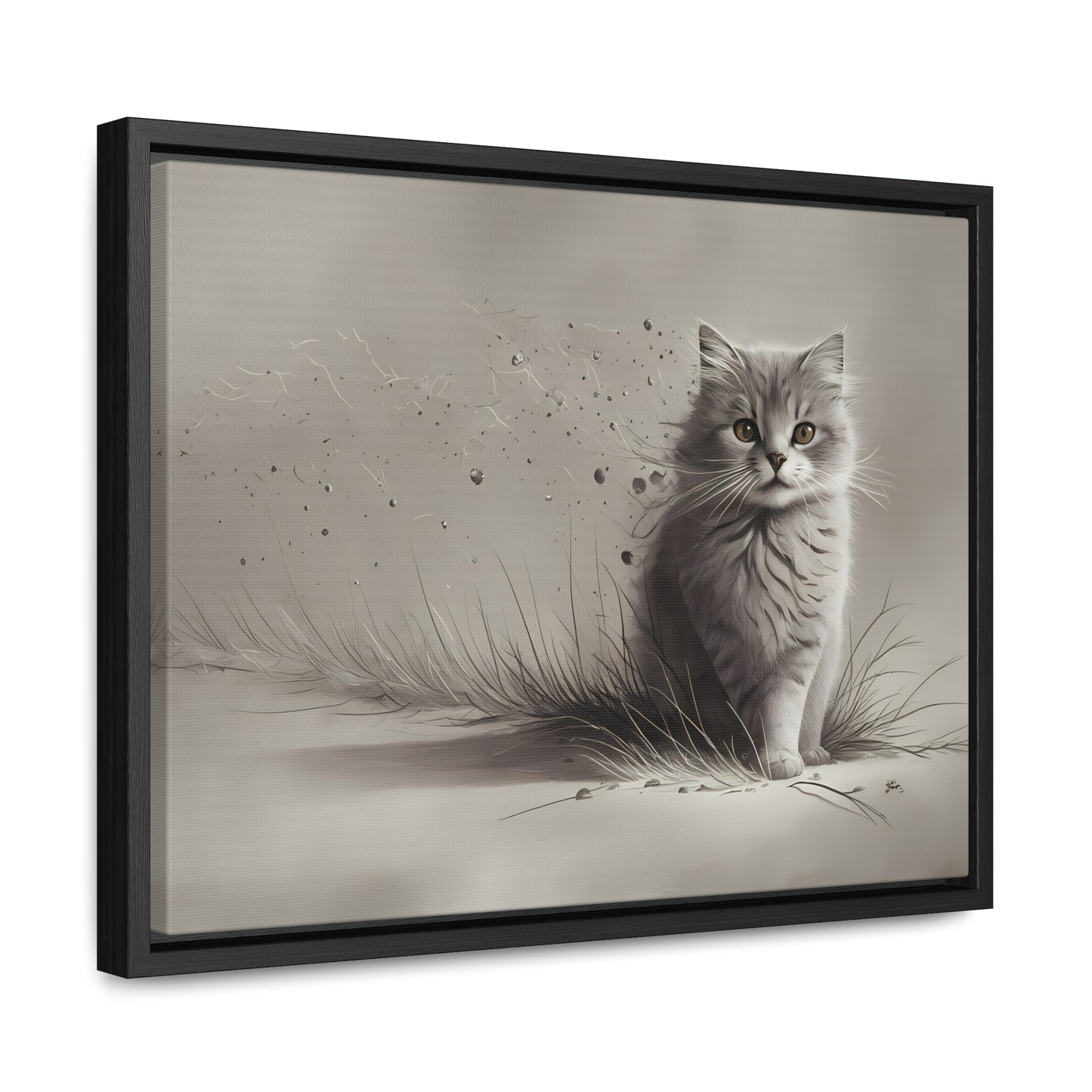 Whiskers in the Wind - Gallery Canvas Wraps, Horizontal Frame