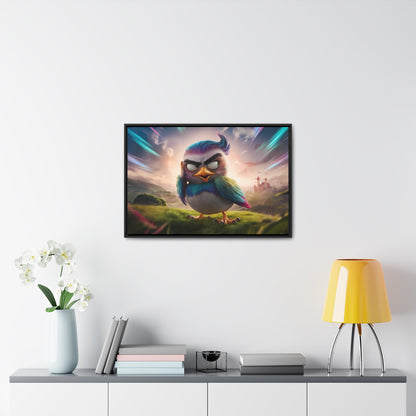 Feathered Fury: The Guardian of the Sky - Gallery Canvas Wraps, Horizontal Frame