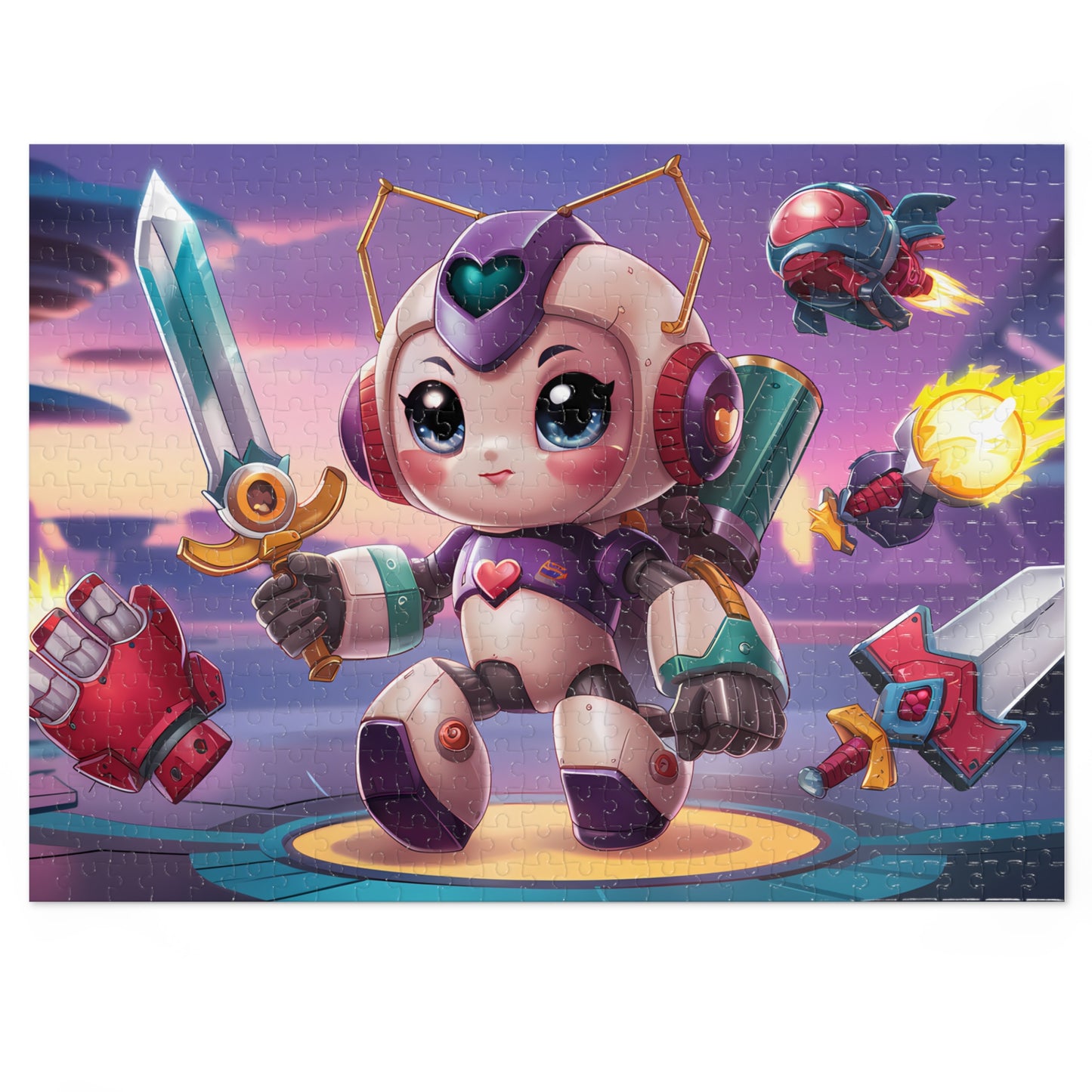 RoboWarrior: Heart of the Battle - Jigsaw Puzzle (30, 110, 252, 500,1000-Piece)