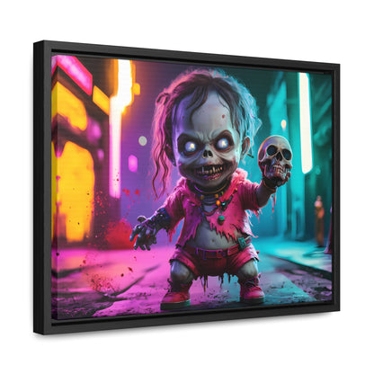 Nightmare in Neon City - Gallery Canvas Wraps, Horizontal Frame