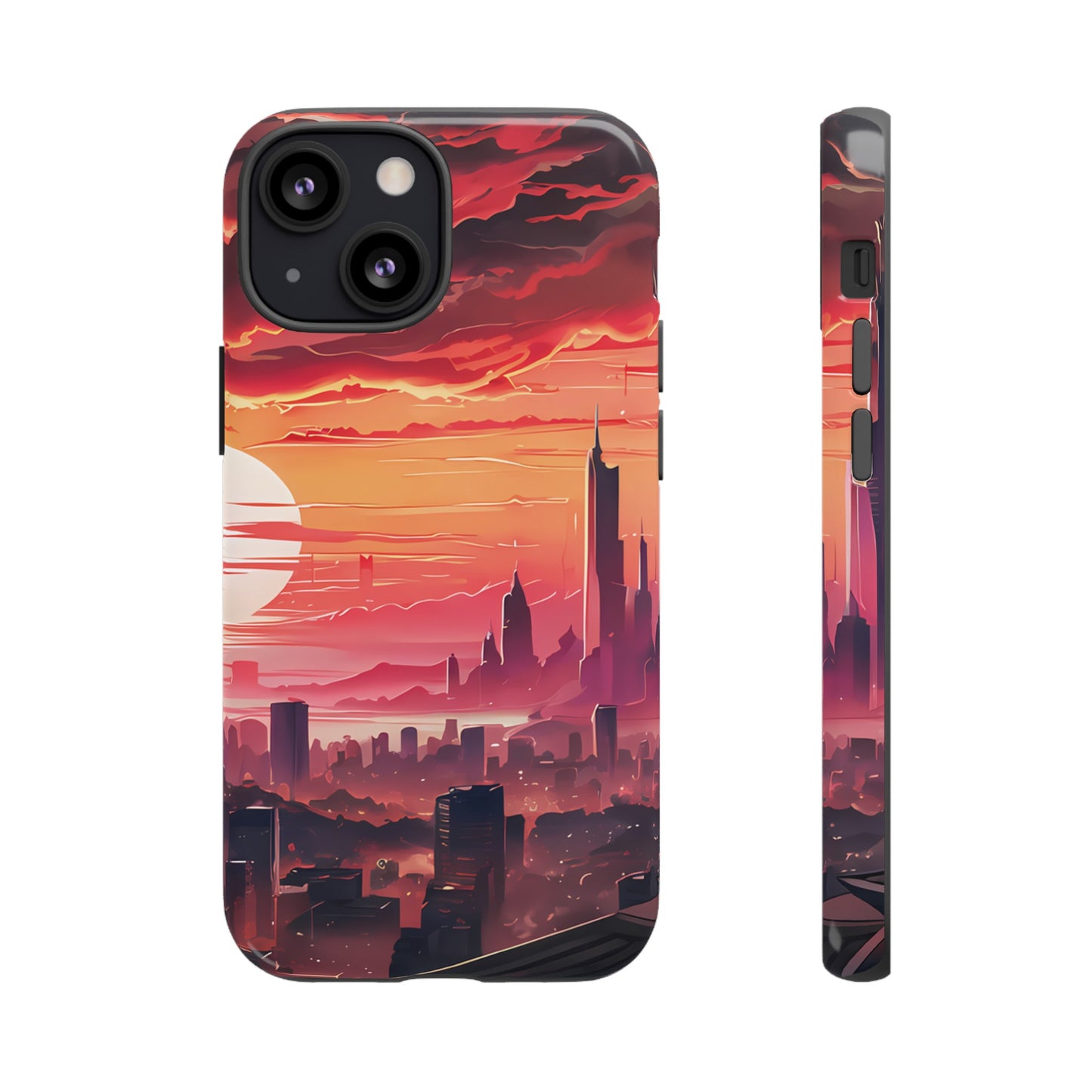 Anime City at Dawn - Smartphone Tough Cases