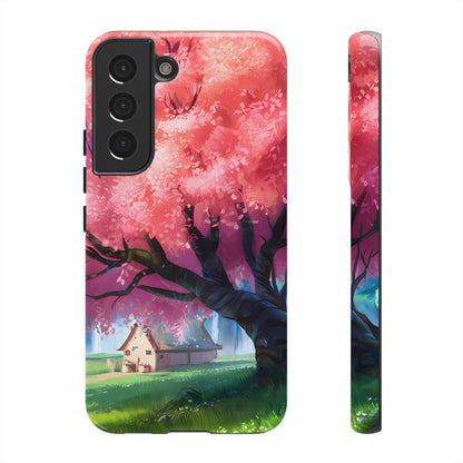 Idyllic Cherry Blossom and a Hut - Smartphone Tough Cases