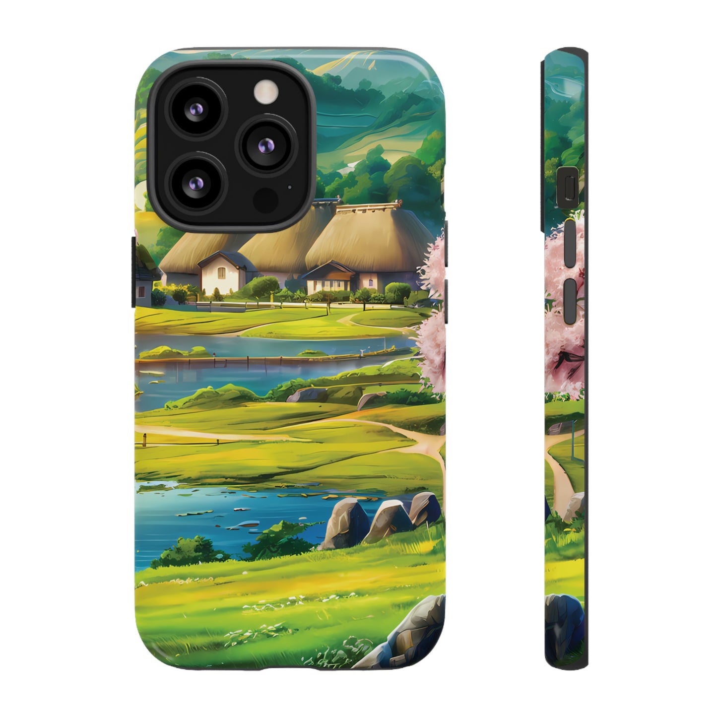 Idyllic Anime Village - Smartphone Tough Cases