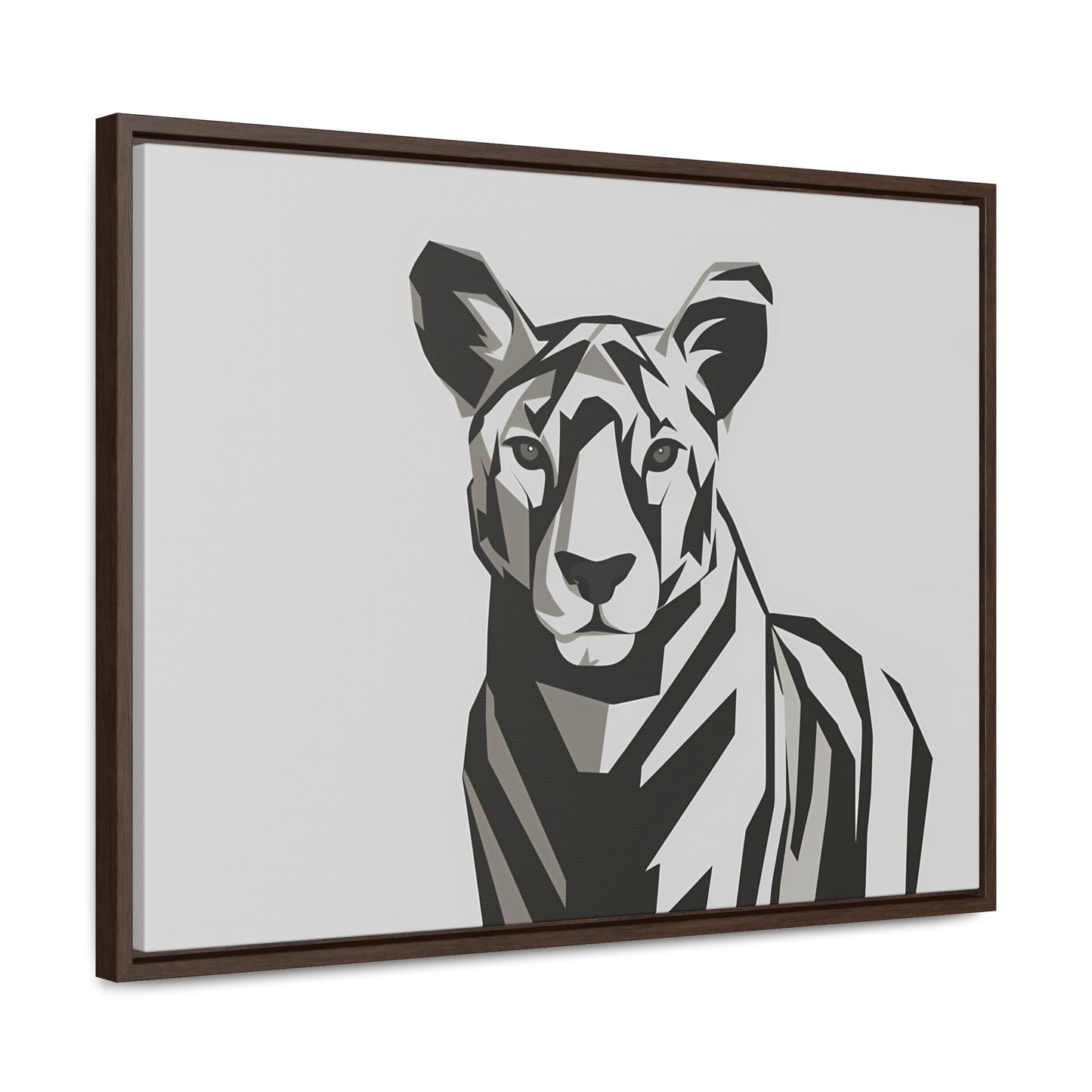 "Monochrome Majesty" - Gallery Canvas Wraps, Horizontal Frame