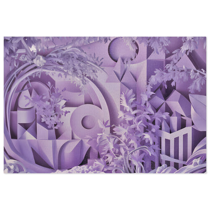 Serenity in Lavender Geometrics - Jigsaw Puzzle (30, 110, 252, 500,1000-Piece)