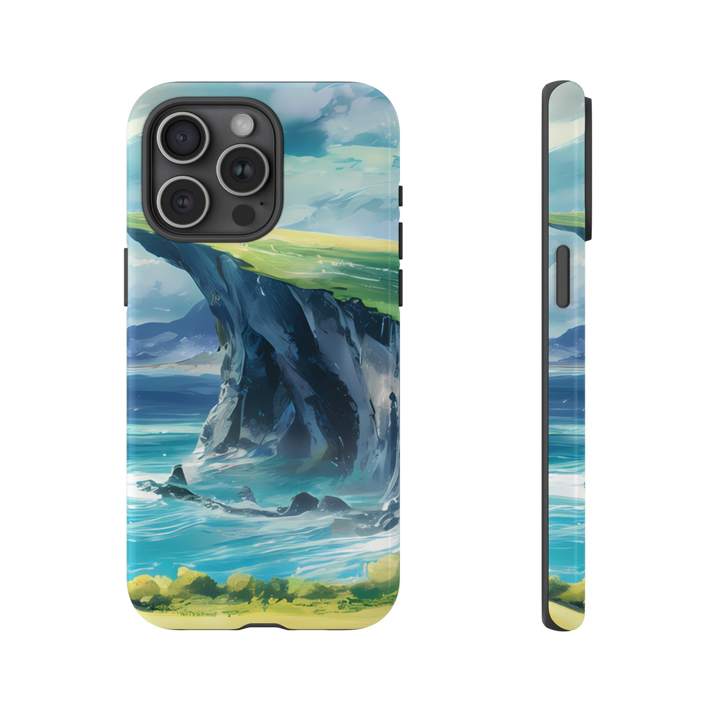 Anime Cliff by the Sea - Smartphone Tough Cases