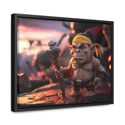 Goblin Warlord at Sunset - Gallery Canvas Wraps, Horizontal Frame