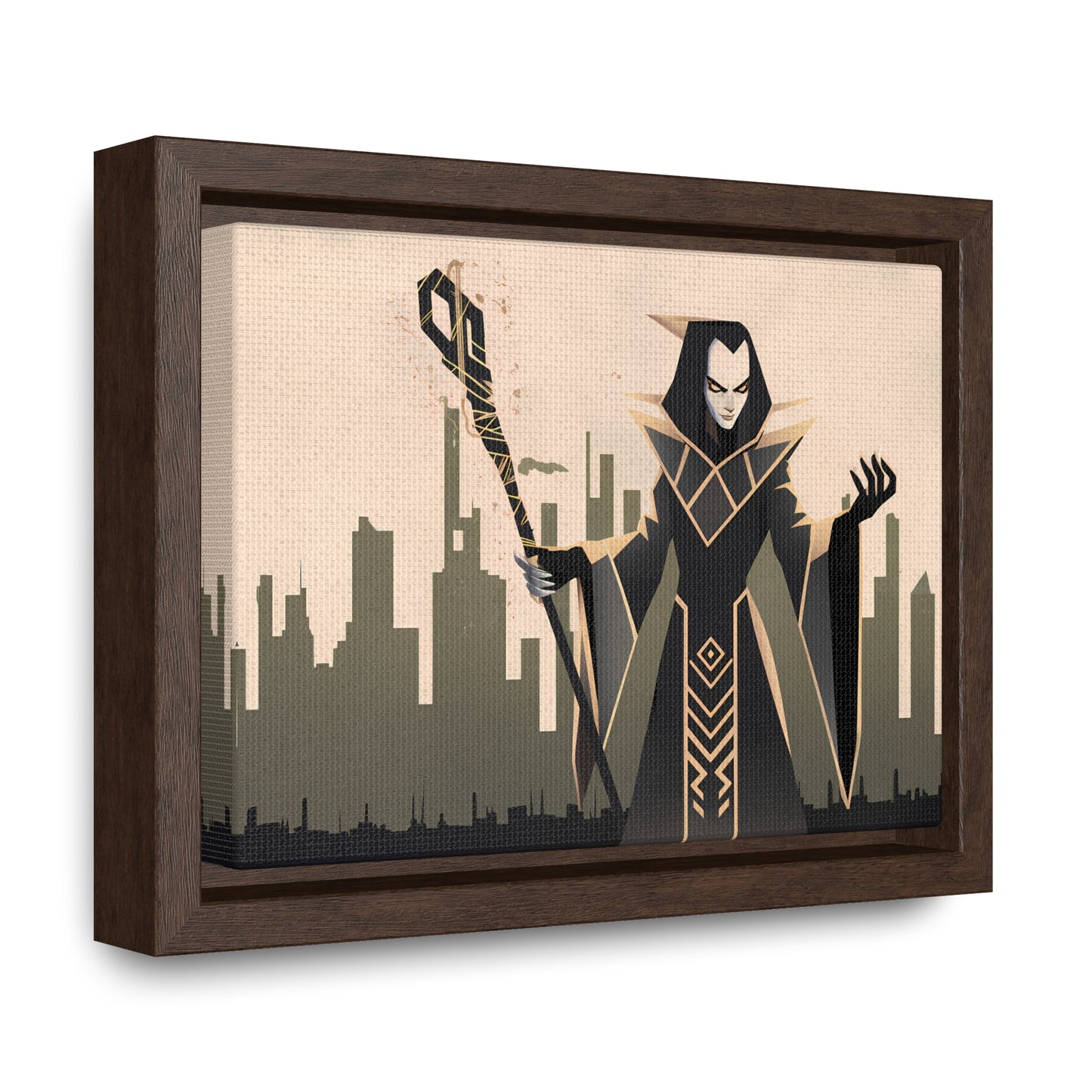 Shadow Sovereign of the Forsaken City - Gallery Canvas Wraps, Horizontal Frame