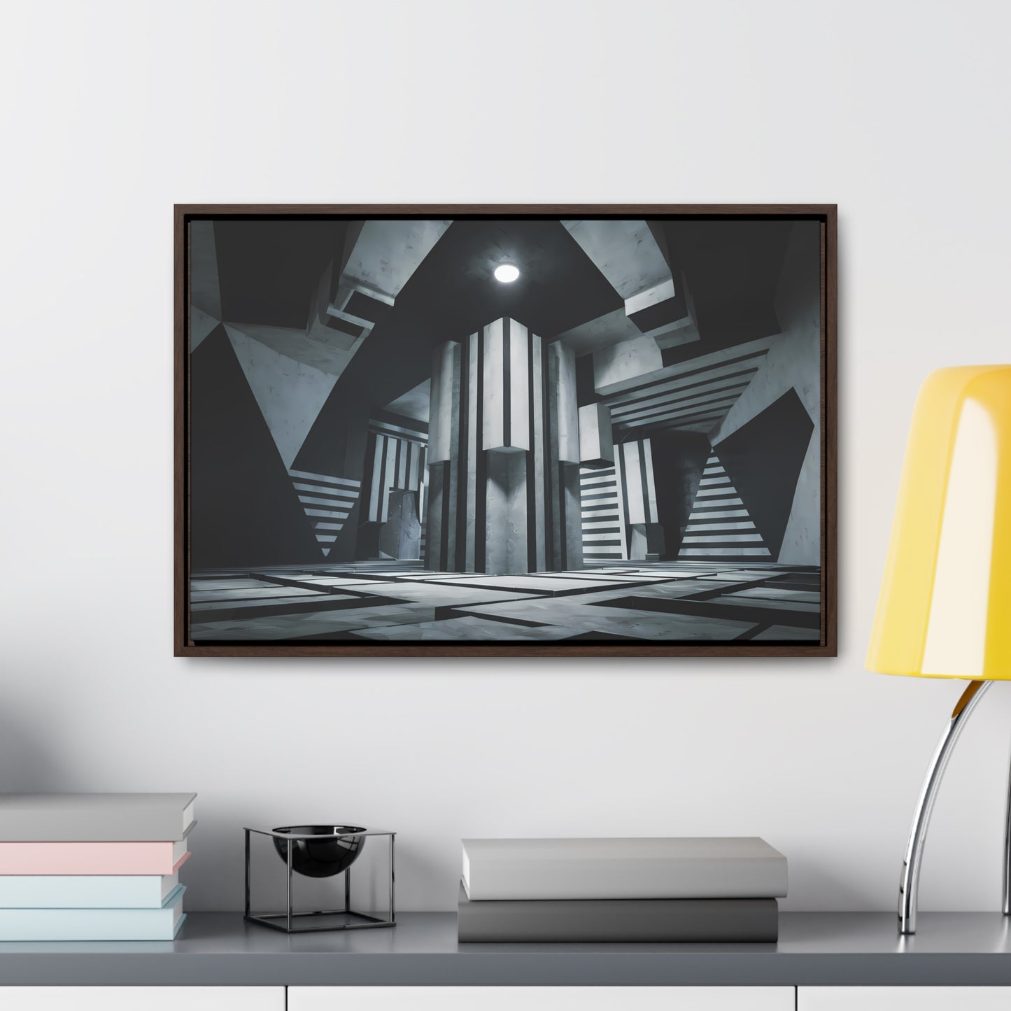 The Geometry of Shadows - Gallery Canvas Wraps, Horizontal Frame