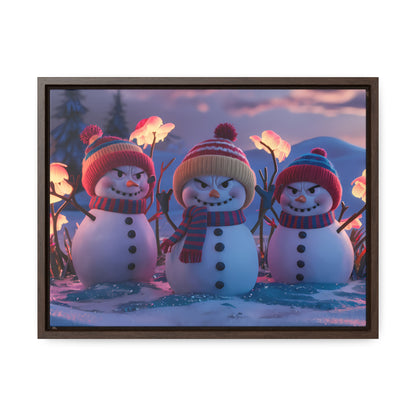 Frosty Troublemakers - Gallery Canvas Wraps, Horizontal Frame