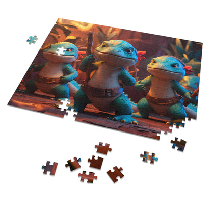 Lizard Warriors Unite - Jigsaw Puzzle (30, 110, 252, 500,1000-Piece)