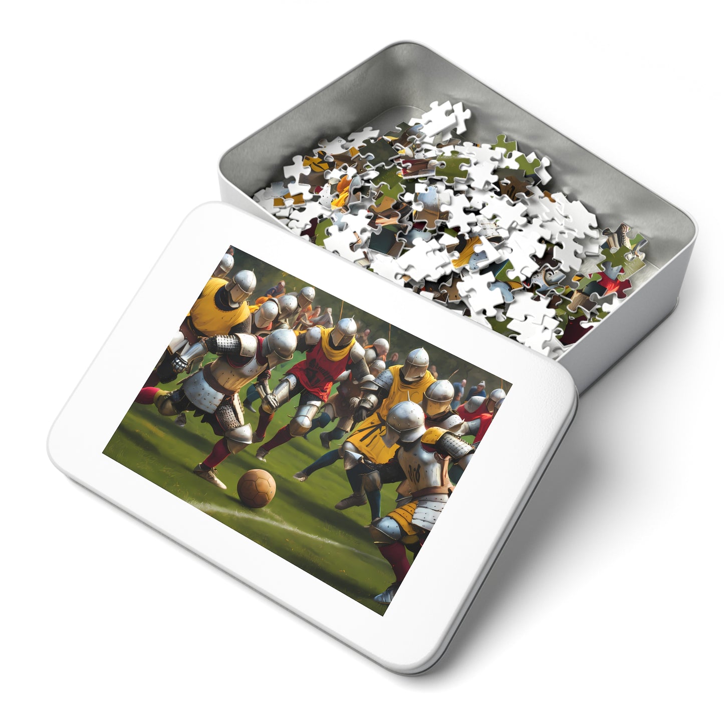 Knights of the Pitch: Medieval Football Frenzy - Jigsaw Puzzle (30, 110, 252, 500,1000-Piece)