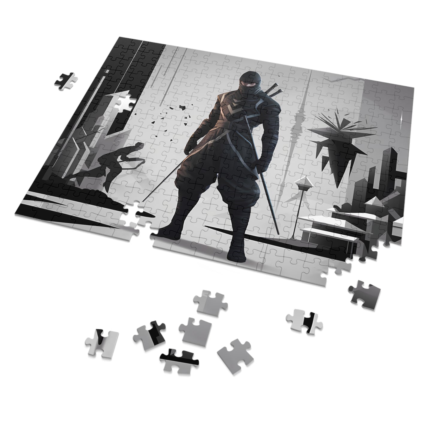 Shadow of the Cyber Ninja - Jigsaw Puzzle (30, 110, 252, 500,1000-Piece)