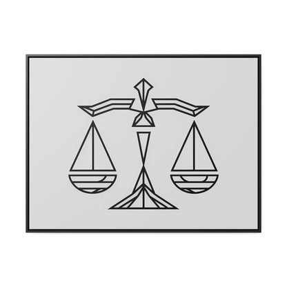 Balance of Justice - Gallery Canvas Wraps, Horizontal Frame