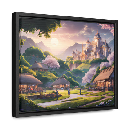 "Whispers of the Twilight Kingdom" - Gallery Canvas Wraps, Horizontal Frame