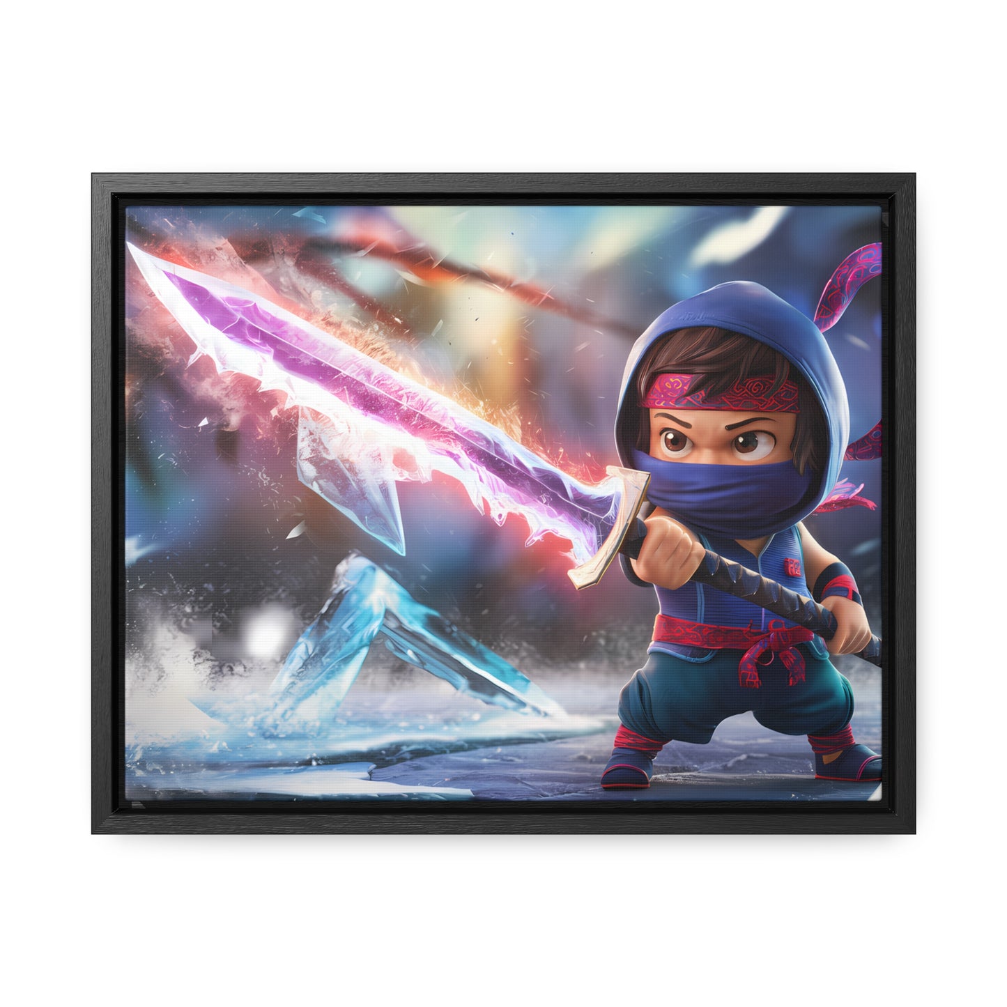 Blade of the Frozen Shadow - Gallery Canvas Wraps, Horizontal Frame