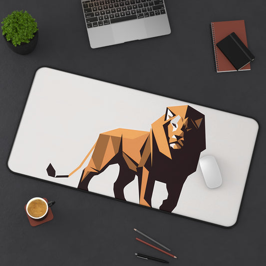 Geometric Lion - Desk Mat