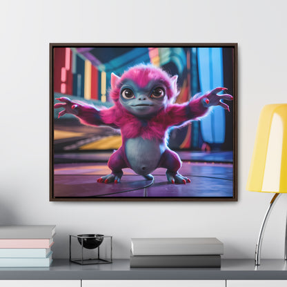 Cosmic Critter on the Dance Floor - Gallery Canvas Wraps, Horizontal Frame