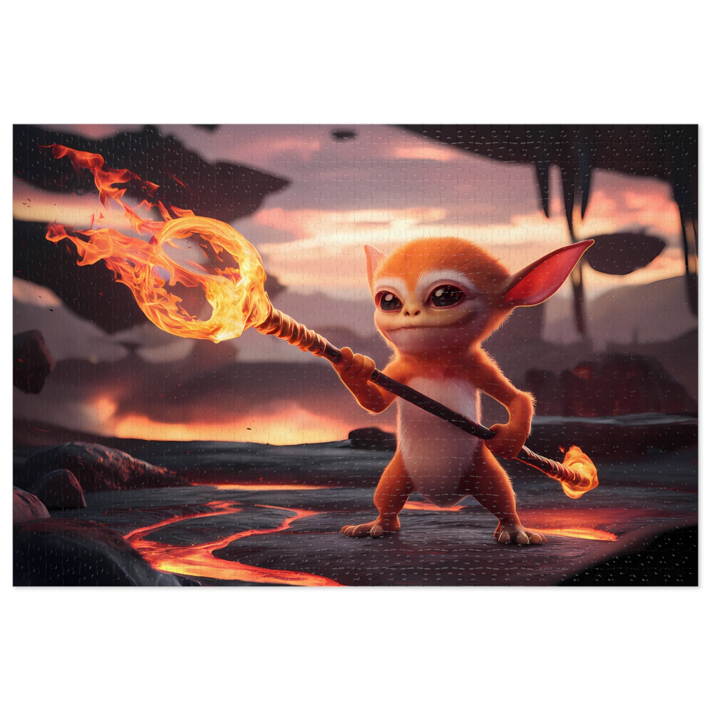 Guardian of the Fiery Realm - Jigsaw Puzzle (30, 110, 252, 500,1000-Piece)