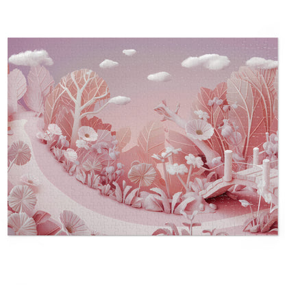 Whimsical Sunrise Garden - Jigsaw Puzzle (30, 110, 252, 500,1000-Piece)