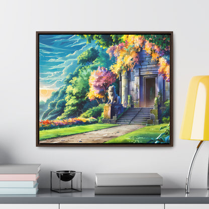 Sanctuary of the Forgotten Dawn - Gallery Canvas Wraps, Horizontal Frame