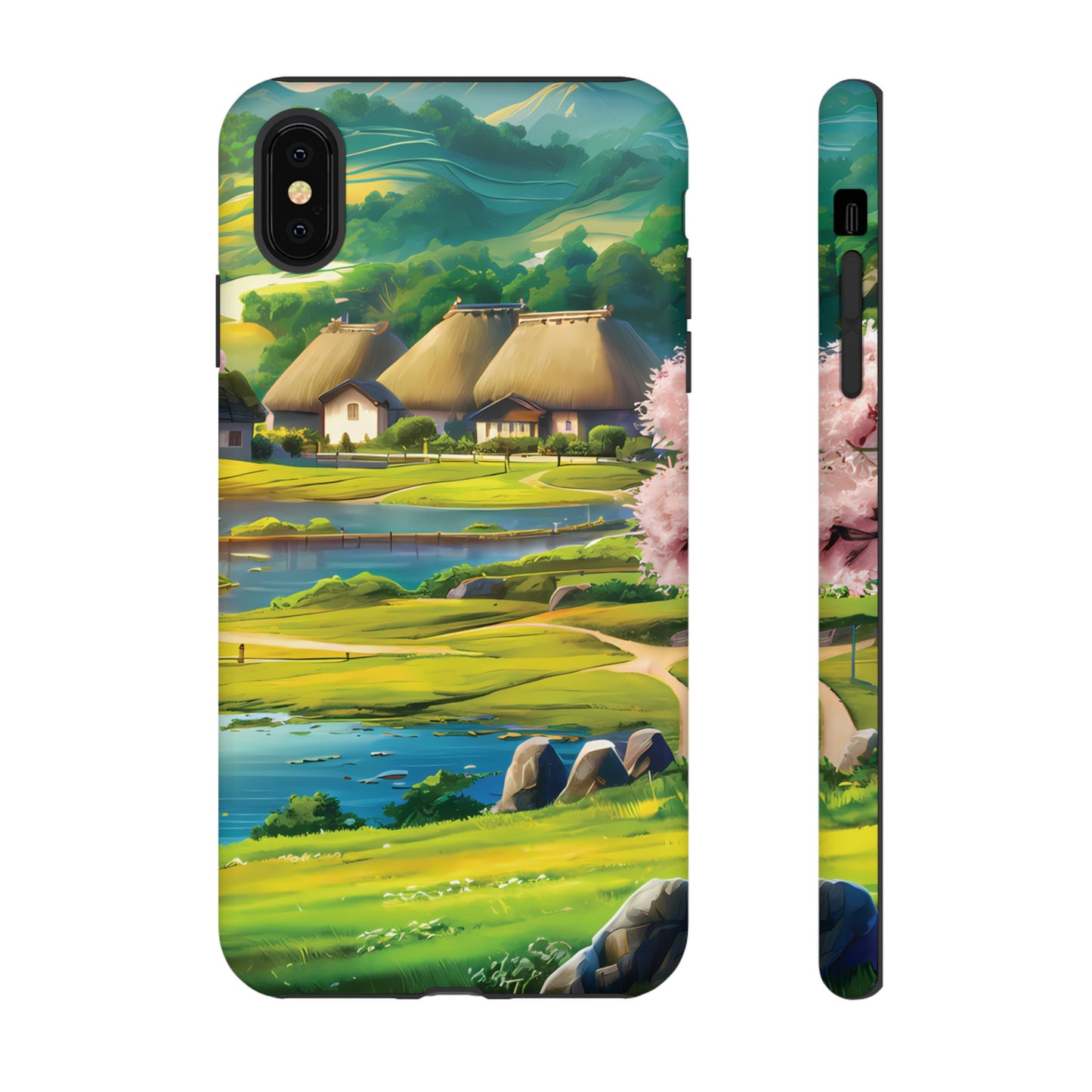 Idyllic Anime Village - Smartphone Tough Cases