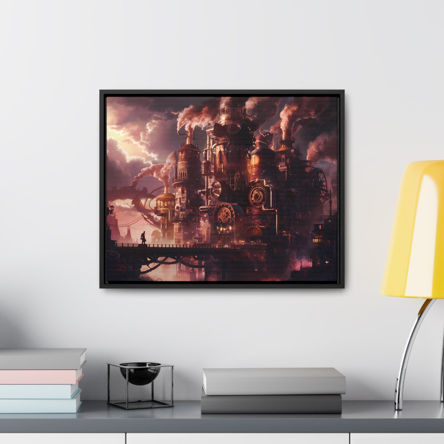 Industrial Twilight - Gallery Canvas Wraps, Horizontal Frame