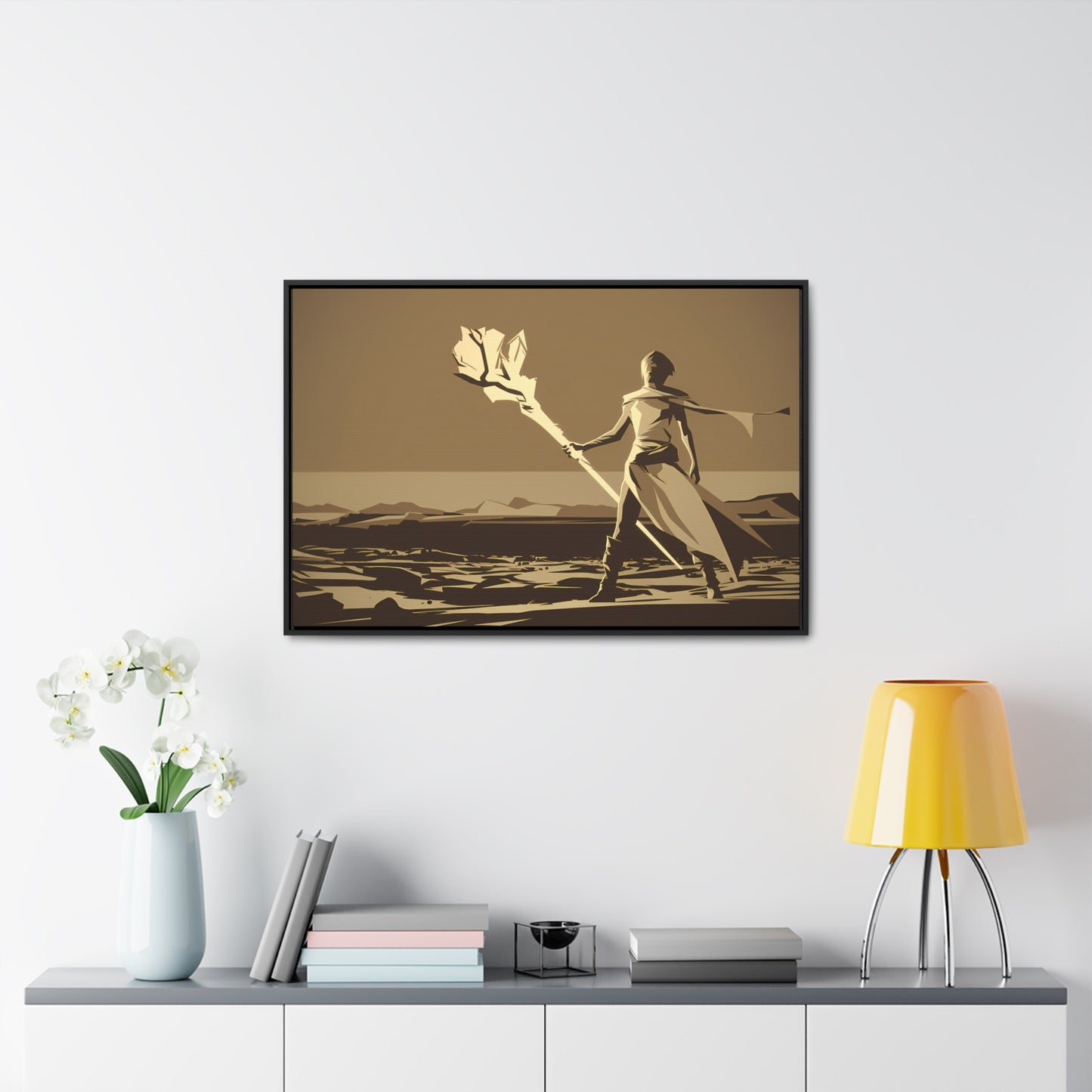 Wanderer of the Desolate Lands - Gallery Canvas Wraps, Horizontal Frame