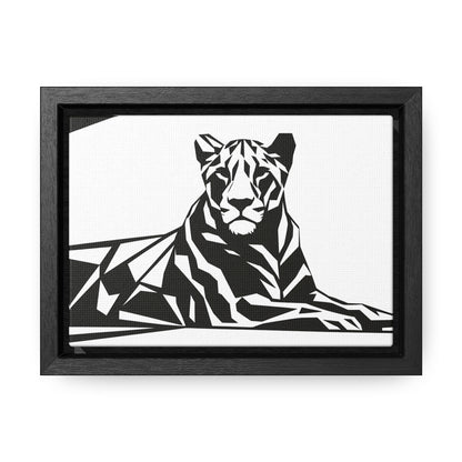 Majestic Geometric Tiger - Gallery Canvas Wraps, Horizontal Frame