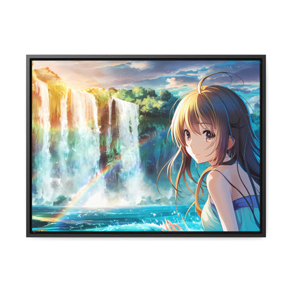 Whispers of the Waterfall - Gallery Canvas Wraps, Horizontal Frame