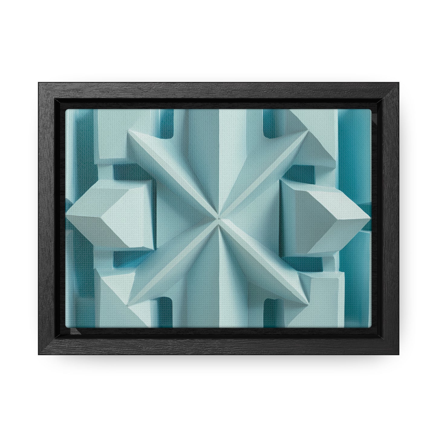 Fractal Symmetry in Ice - Gallery Canvas Wraps, Horizontal Frame