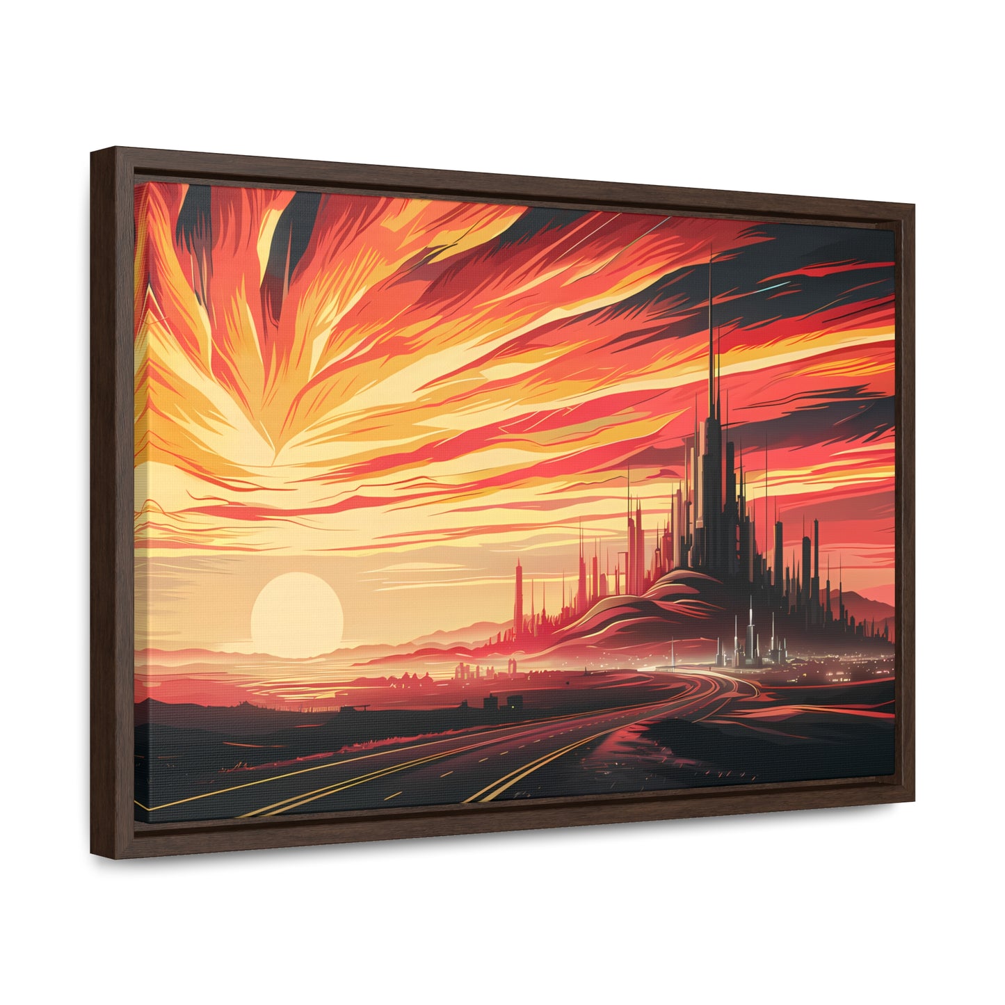 Twilight of the Metropolis - Gallery Canvas Wraps, Horizontal Frame