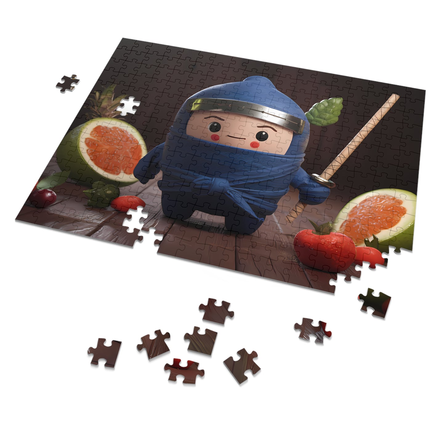 Fruity Ninja in Training - Jigsaw Puzzle (30, 110, 252, 500,1000-Piece)