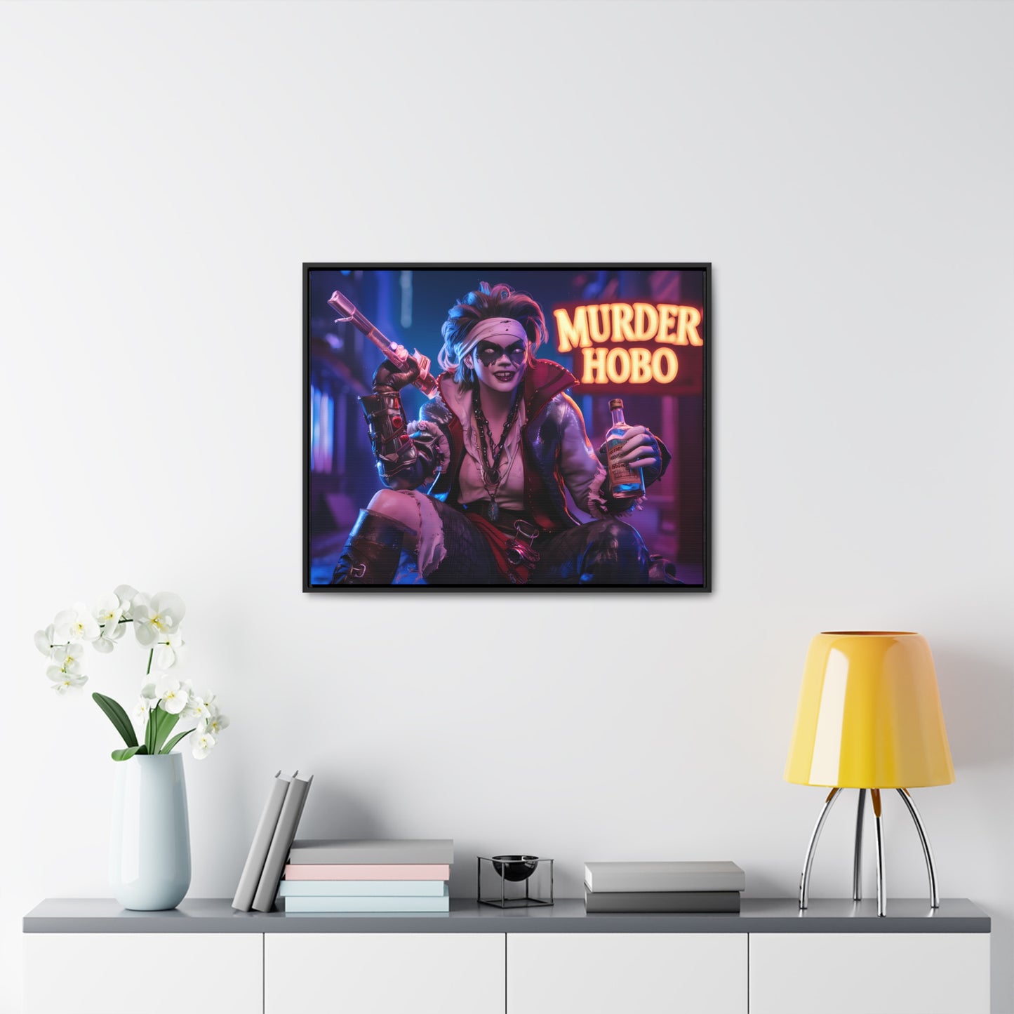 Neon Anarchy - Gallery Canvas Wraps, Horizontal Frame